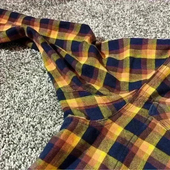 Duluth Trading Co Free Swingin Flannel Standard Fit Shirt Mens Large Tall - Picture 6 of 11